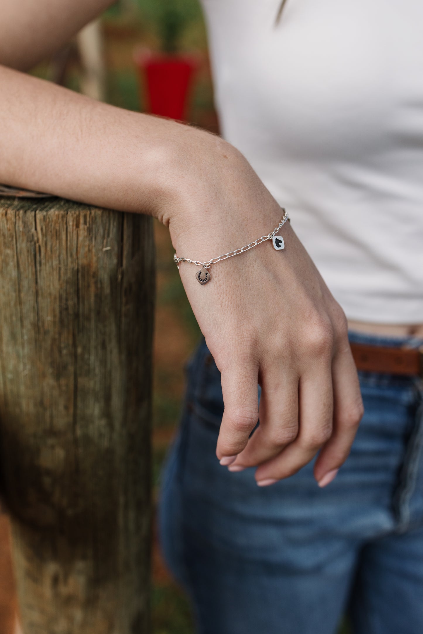 Five Pendant Charm Bracelet