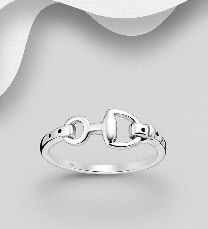 Oxidized Snaffle Ring