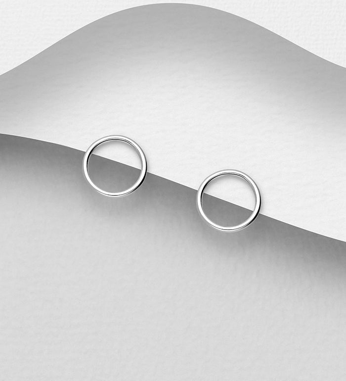 Circle Push-Back Earrings