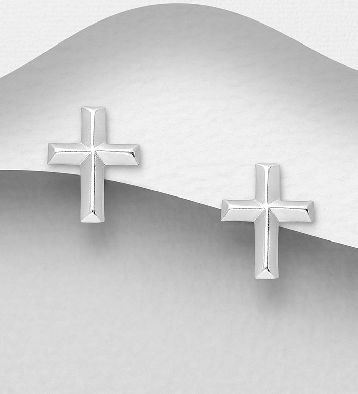 Cross Push-Back Earrings