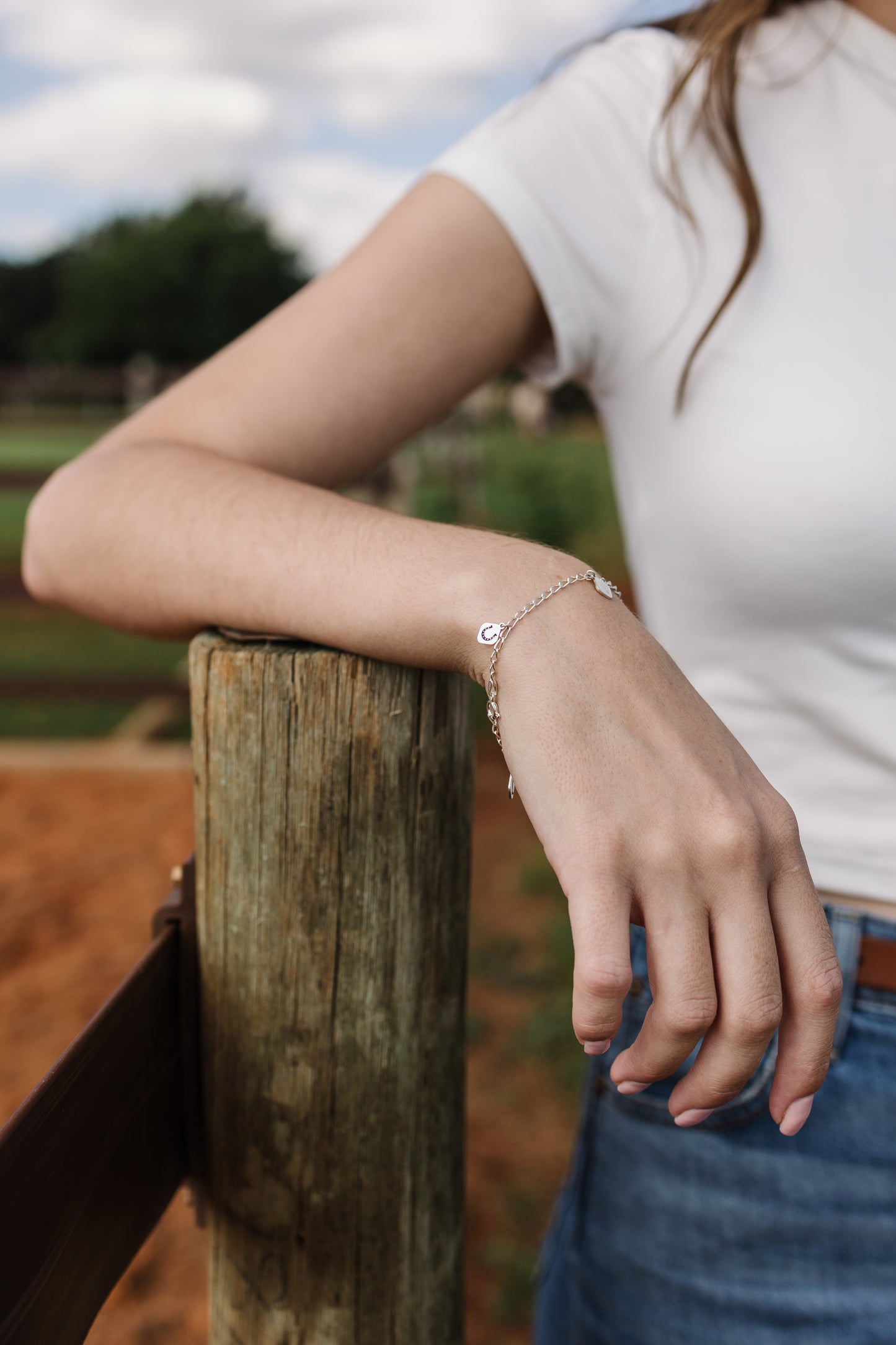 Five Pendant Charm Bracelet
