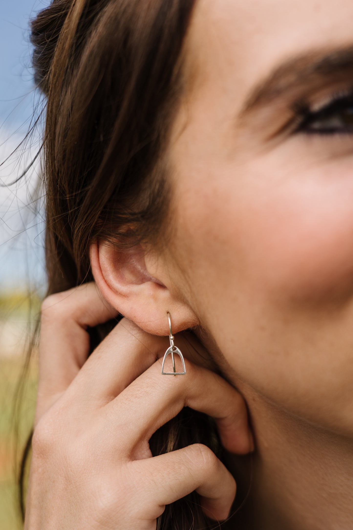 Stirrup Dangle Earrings