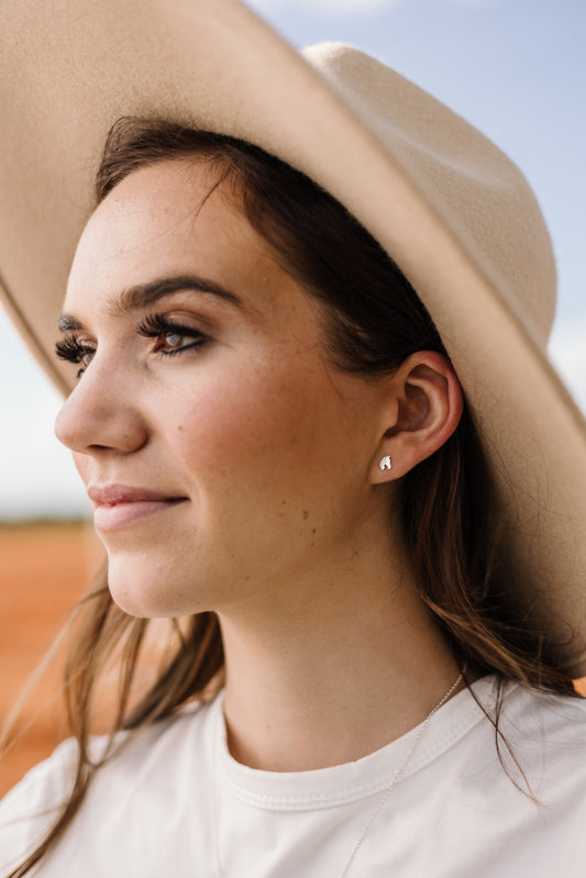 Horse Cutout Stud Earring