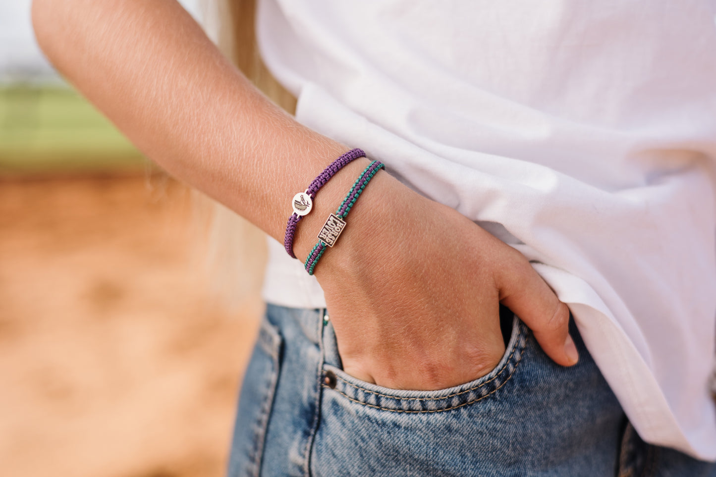 Round Disk Detailed Horsehead Pendant on Wax Cord