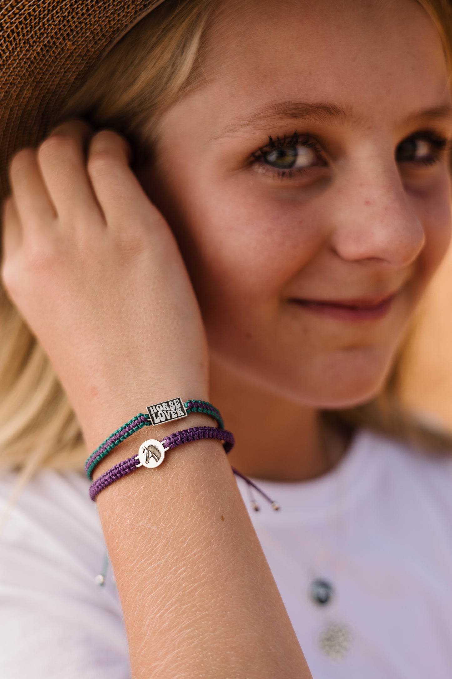 Horse Lover Pendant on Wax Cord