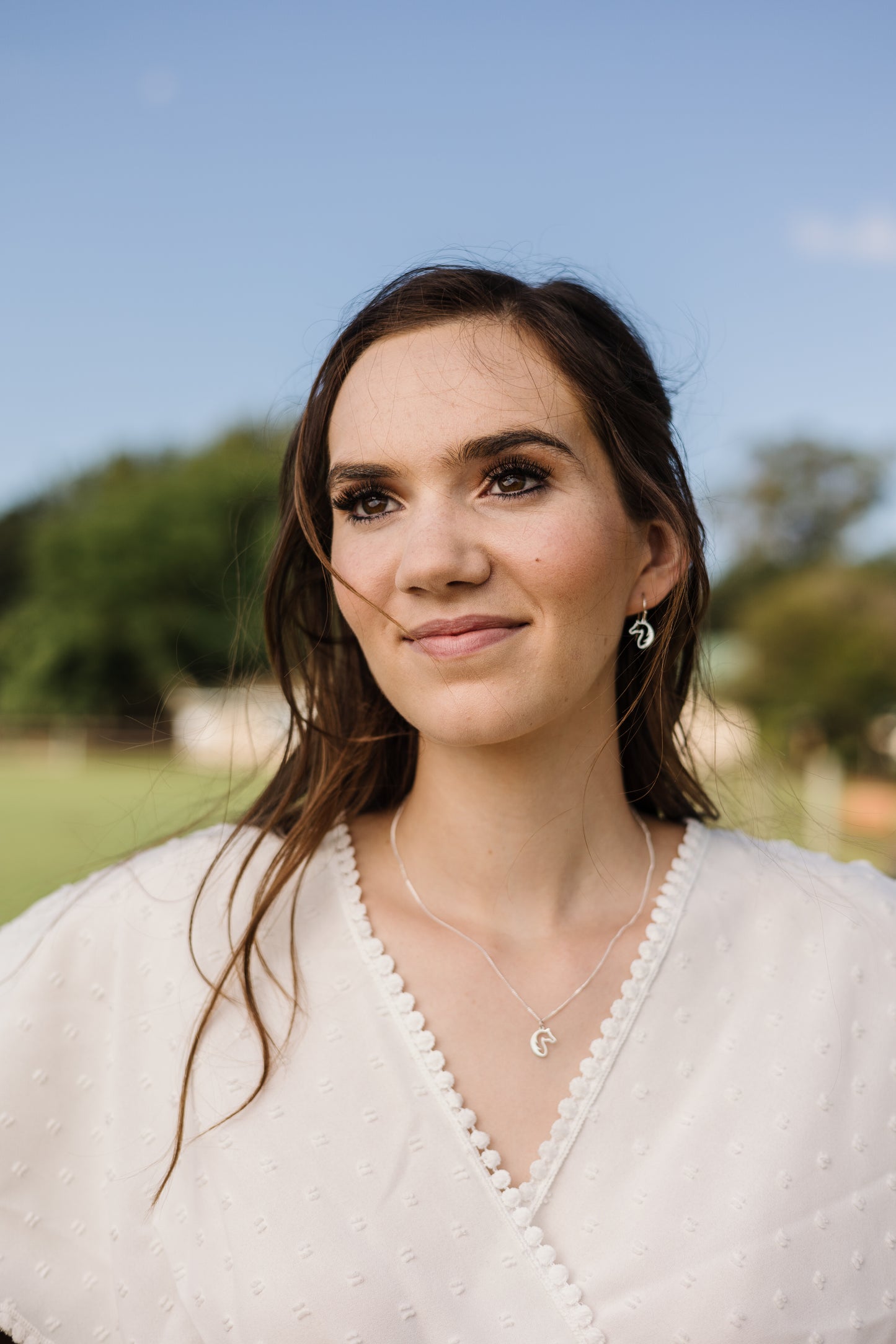 Horsehead Cutout Dangle Earrings